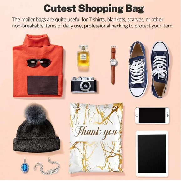 100 Pack Poly Mailers 10x13, Cute Packaging Envelope Mailers Polymailers Packagi - Picture 5 of 6